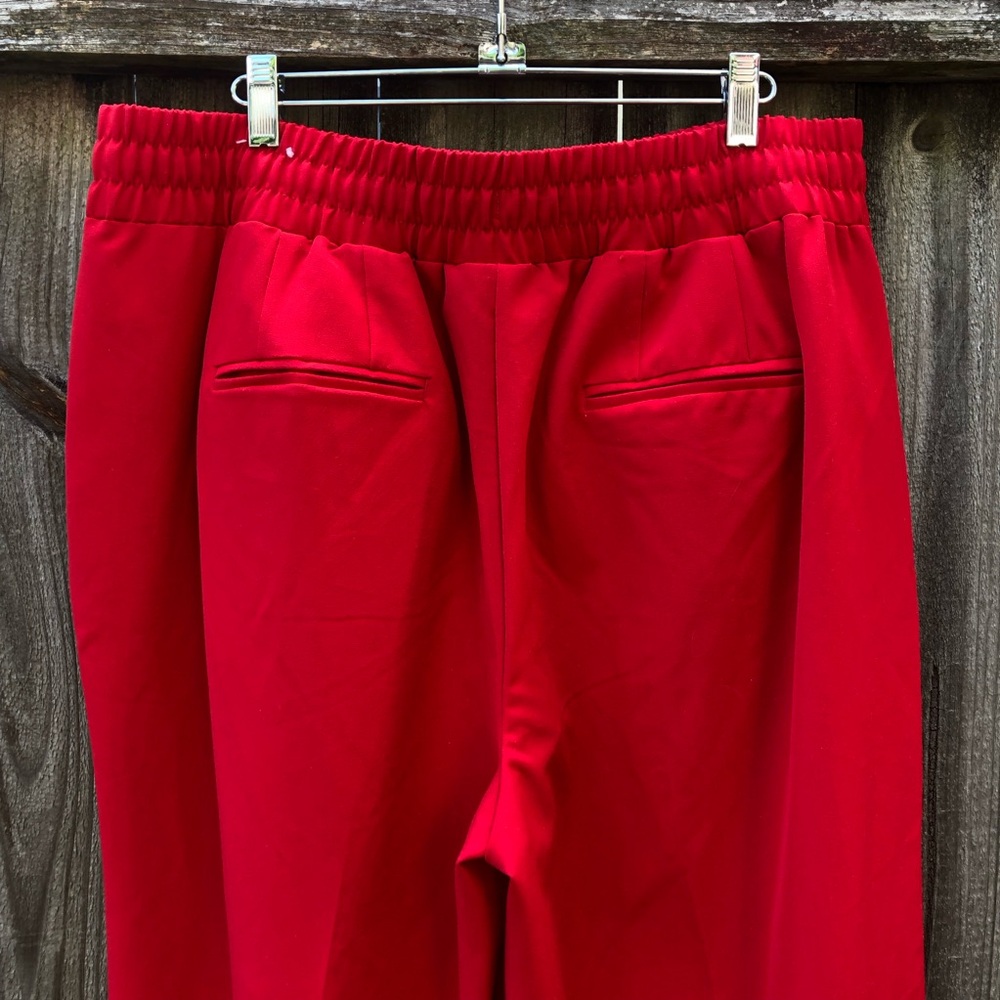 Lane Bryant Red Wide Leg Pull-On Pants - Picture 5 of 8